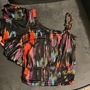 Dereon Multicolor One-Shoulder Blouse